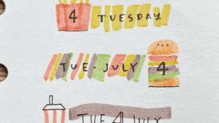 ファストフードをモチーフにした見出し